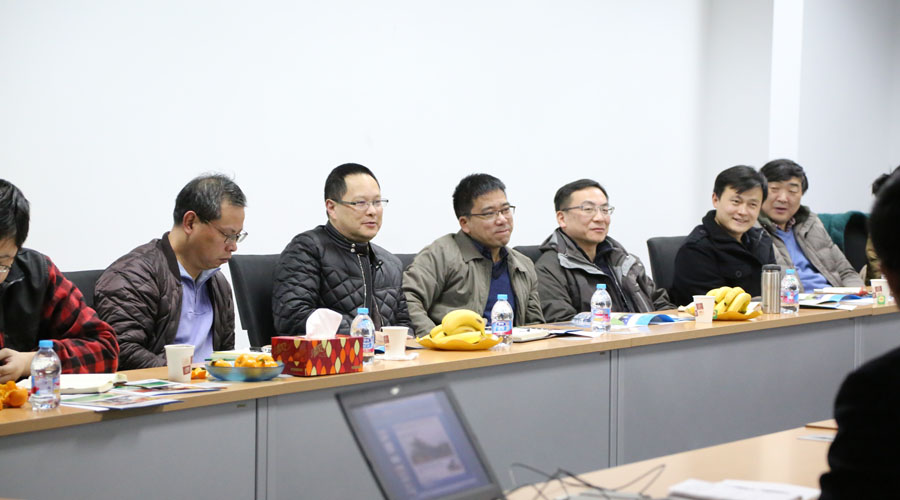 上海市綠容局總工唐家富一行領導蒞臨山美調(diào)研座談建筑垃圾資源化處理